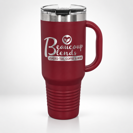 40oz Stainless Steel Tumbler Maroon WHATNOT