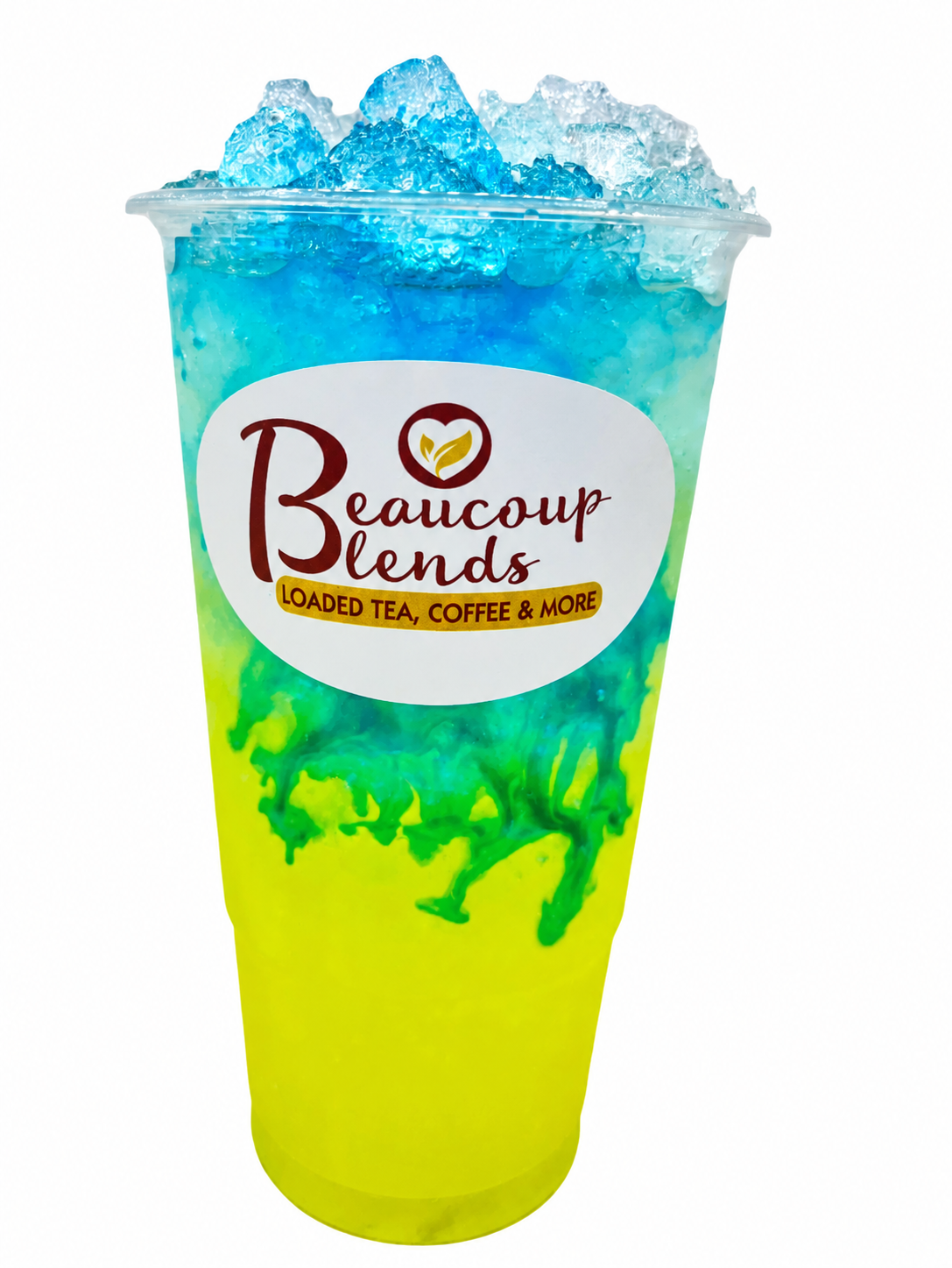 Ocean Water (Pina Colada, Pineapple, Blue Sweetart) on a clean white background