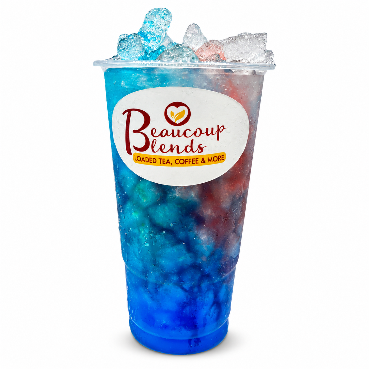 Pom Pom (Rainbow Candy, Green Apple, Sour Berry) on a clean white background